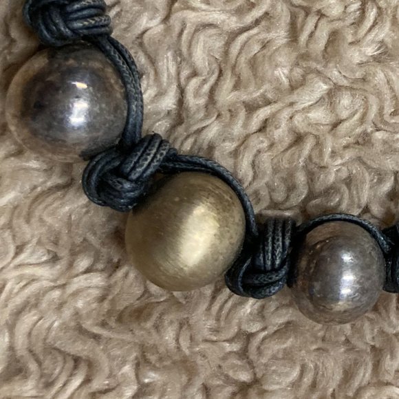 Black Leather Necklace - Picture 4 of 4